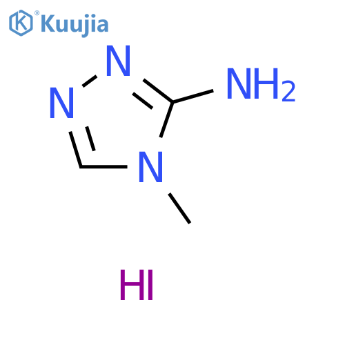4-methyl-4H-1,2,4-triazol-3-amine hydroiodide structure