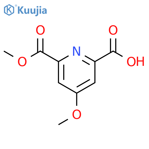 4-methoxy-6-(methoxycarbonyl)pyridine-2-carboxylic acid structure