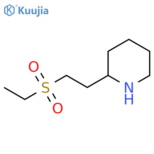2-2-(ethanesulfonyl)ethylpiperidine structure