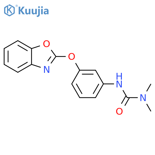 Urea, N'-[3-(2-benzoxazolyloxy)phenyl]-N,N-dimethyl- structure