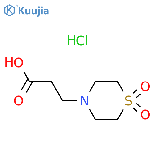 1,1-Dixoide-4-thiomorpholine Propanoic Acid Hydrochloride structure