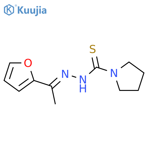 1-PYRROLIDINECARBOTHIOIC ACID, [1-(2-FURANYL)ETHYLIDENE]HYDRAZIDE structure