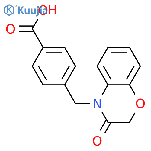 4-(3-Oxo-2,3-dihydro-4H-1,4-benzoxazin-4-yl)methylbenzoic Acid structure