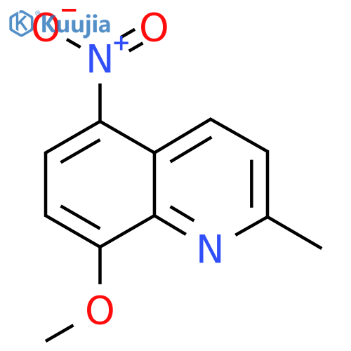 8-Methoxy-2-methyl-5-nitroquinoline structure