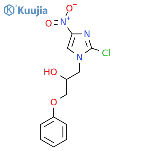 1-(2-Chloro-4-nitro-1H-imidazol-1-yl)-3-phenoxypropan-2-ol structure