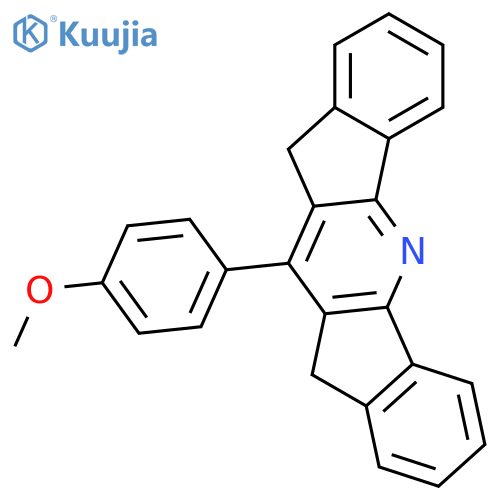 Diindeno[1,2-b:2',1'-e]pyridine, 10,12-dihydro-11-(4-methoxyphenyl)- structure