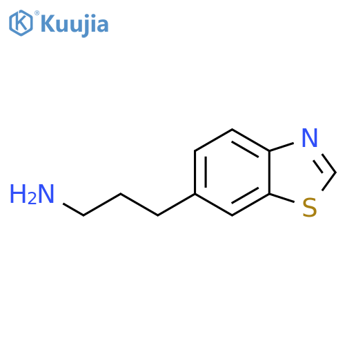 3-(1,3-benzothiazol-6-yl)propan-1-amine structure