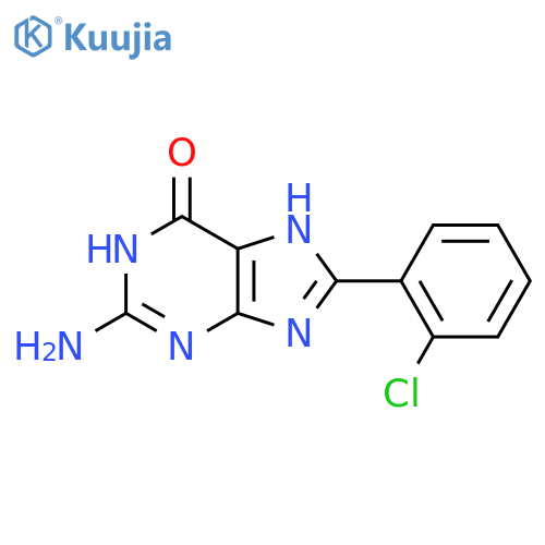 2-Amino-8-(2-chlorophenyl)-6,9-dihydro-1H-purin-6-one structure