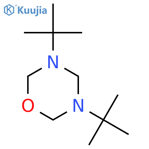 2H-1,3,5-OXADIAZINE, 3,5-BIS(1,1-DIMETHYLETHYL)TETRAHYDRO- structure