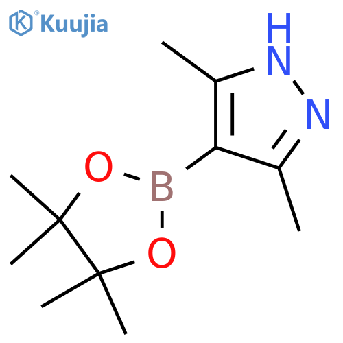 3,5-dimethyl-4-(tetramethyl-1,3,2-dioxaborolan-2-yl)-1H-pyrazole structure