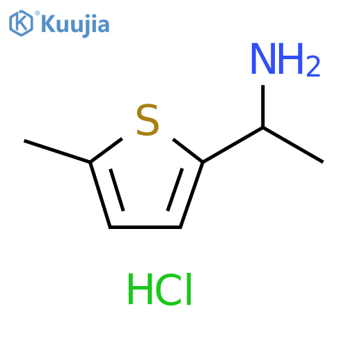 2-Thiophenemethanamine, α,5-dimethyl-, hydrochloride (1:1) structure