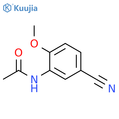 Acetamide,N-(5-cyano-2-methoxyphenyl)- structure