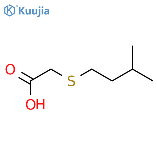 2-(3-methylbutyl)sulfanylacetic acid structure