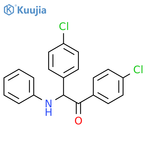 2-anilino-1,2-bis(4-chlorophenyl)ethanone structure