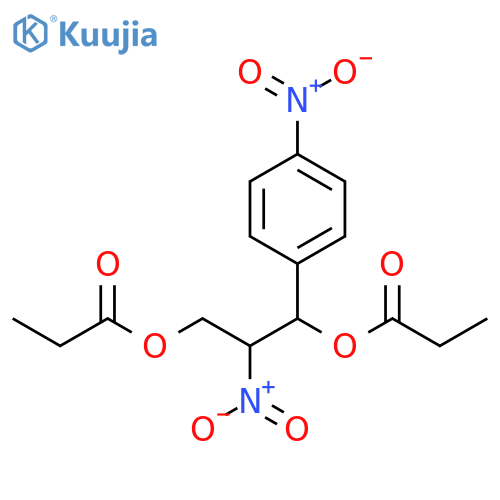 1,3-Propanediol, 2-nitro-1-(4-nitrophenyl)-, dipropanoate (ester) structure
