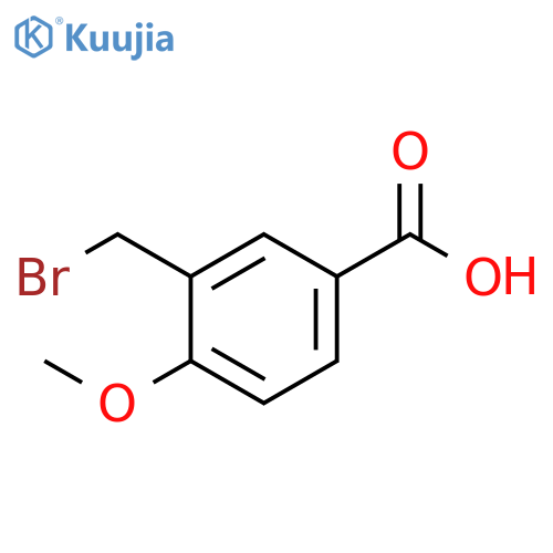 Benzoic acid, 3-(bromomethyl)-4-methoxy- structure