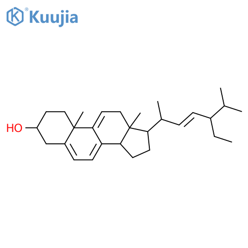 (22E,24S)-24-ethylcholesta-5,7,9(11),22-tetraen-3beta-ol structure
