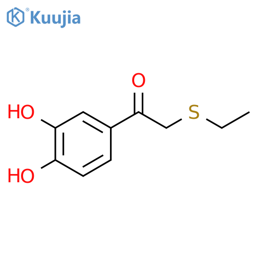 1-(3,4-Dihydroxyphenyl)-2-(ethylthio)ethan-1-one structure