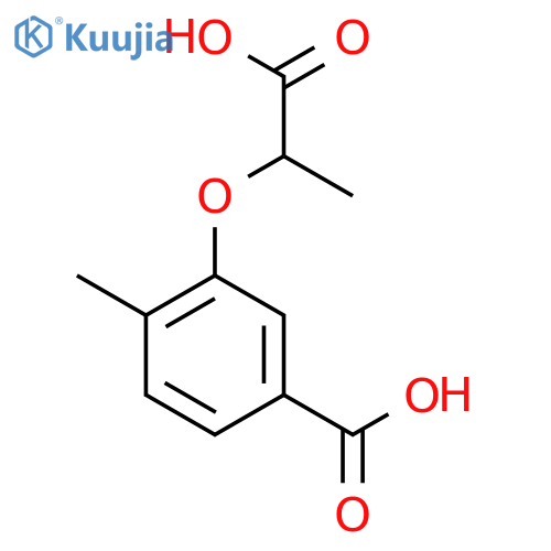 BENZOIC ACID, 3-(1-CARBOXYETHOXY)-4-METHYL- structure