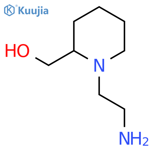 1-(2-aminoethyl)piperidin-2-ylmethanol structure