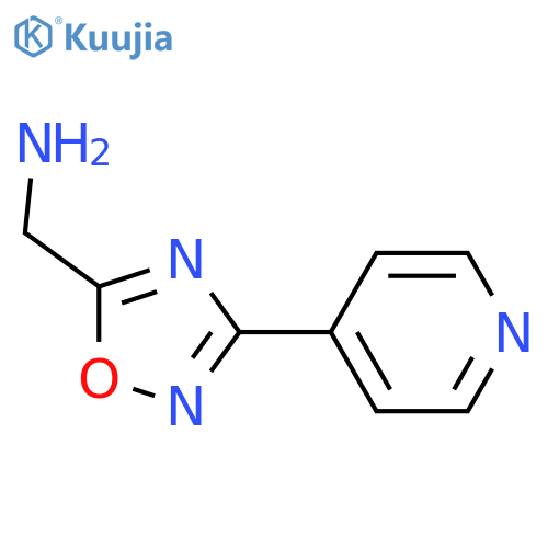 3-(pyridin-4-yl)-1,2,4-oxadiazol-5-ylmethanamine structure