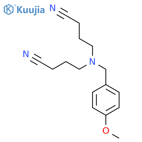 BUTANENITRILE, 4,4'-[[(4-METHOXYPHENYL)METHYL]IMINO]BIS- structure