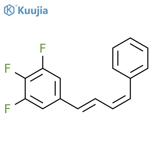 Benzene, 1,2,3-trifluoro-5-[(1E,3Z)-4-phenyl-1,3-butadienyl]- structure