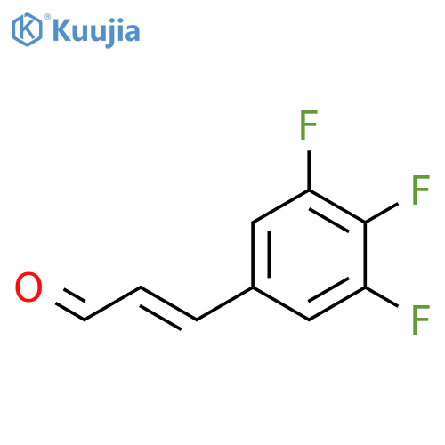 3-(3,4,5-trifluorophenyl)prop-2-enal structure