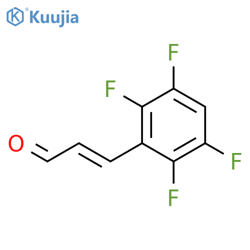 3-(2,3,5,6-tetrafluorophenyl)prop-2-enal structure