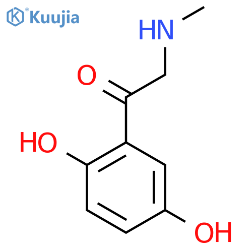 1-(2,5-dihydroxyphenyl)-2-(methylamino)ethan-1-one structure