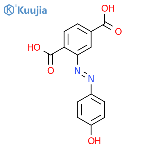 1,4-Benzenedicarboxylic acid, 2-[2-(4-hydroxyphenyl)diazenyl]- structure