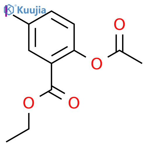 Ethyl 2-acetoxy-5-iodobenzoate structure