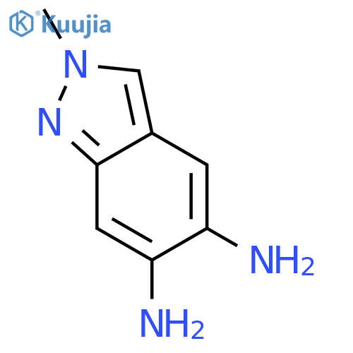 2H-Indazole-5,6-diamine,2-methyl- structure