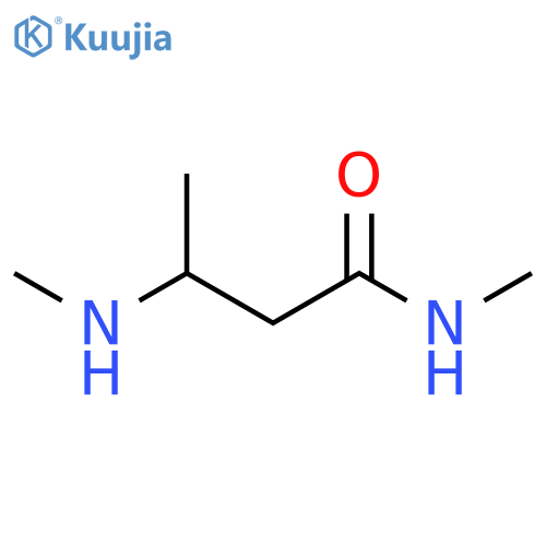N-methyl-3-(methylamino)butanamide structure