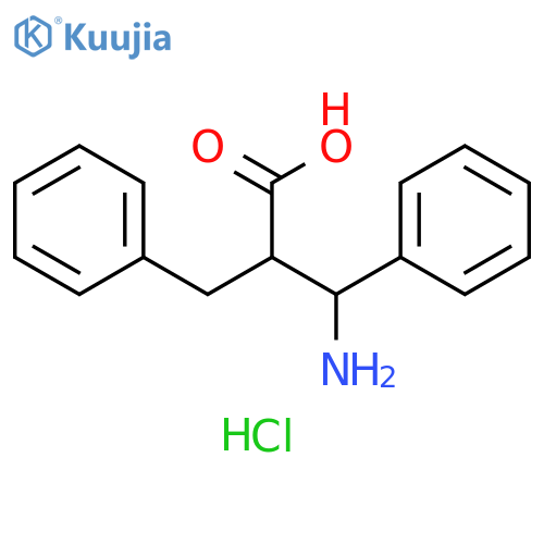 3-Amino-2-benzyl-3-phenylpropanoic acid hydrochloride structure