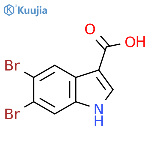 5,6-dibromo-1H-indole-3-carboxylic Acid structure