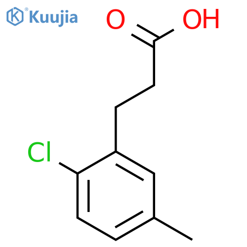 3-(2-chloro-5-methylphenyl)propanoic acid structure