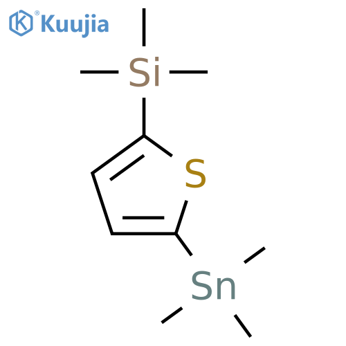 Silane, trimethyl[5-(trimethylstannyl)-2-thienyl]- structure