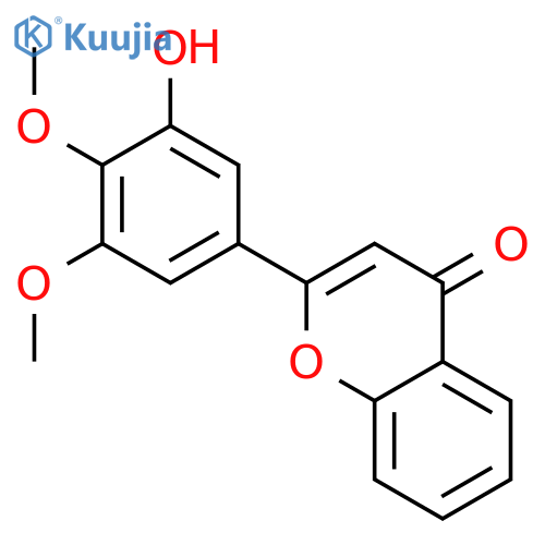 4H-1-Benzopyran-4-one, 2-(3-hydroxy-4,5-dimethoxyphenyl)- structure