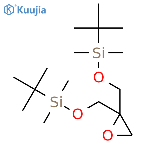 tert-butyl(2-{(tert-butyldimethylsilyl)oxymethyl}oxiran-2-yl)methoxydimethylsilane structure