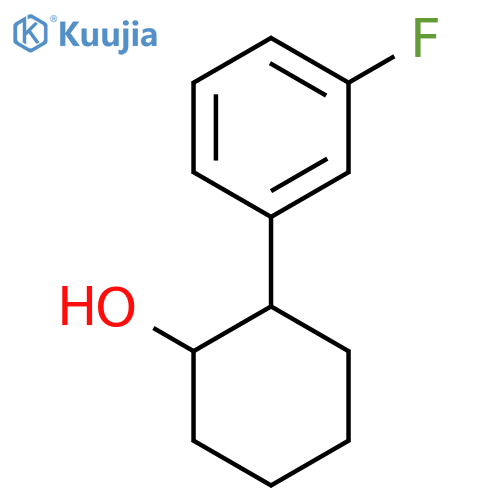 2-(3-Fluorophenyl)cyclohexan-1-ol structure