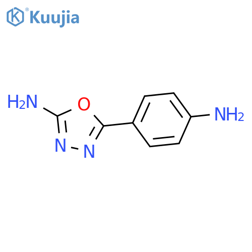 1,3,4-Oxadiazol-2-amine, 5-(4-aminophenyl)- structure