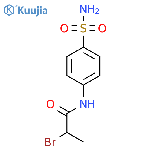 2-bromo-N-(4-sulfamoylphenyl)propanamide structure