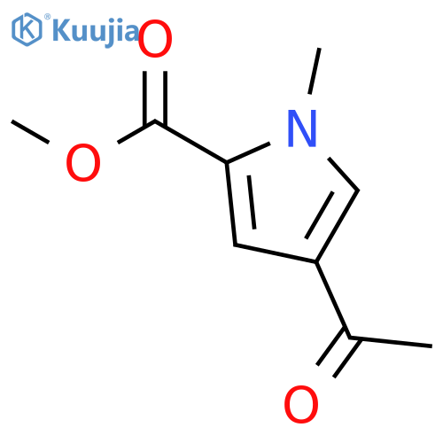 Methyl 4-acetyl-1-methyl-1H-pyrrole-2-carboxylate structure