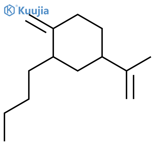 CYCLOHEXANE, 2-BUTYL-1-METHYLENE-4-(1-METHYLETHENYL)- structure