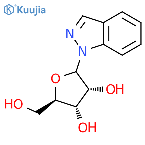 1H-Indazole, 1-D-ribofuranosyl- structure