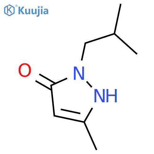 3H-Pyrazol-3-one,1,2-dihydro-5-methyl-2-(2-methylpropyl)- structure