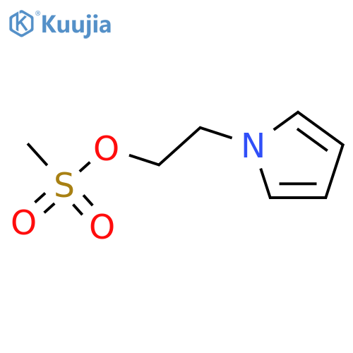 2-(1H-pyrrol-1-yl)ethyl methanesulfonate structure
