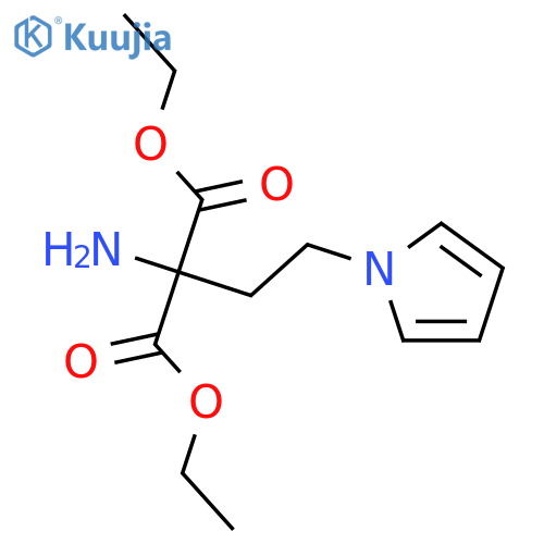 PROPANEDIOIC ACID, AMINO[2-(1H-PYRROL-1-YL)ETHYL]-, DIETHYL ESTER structure