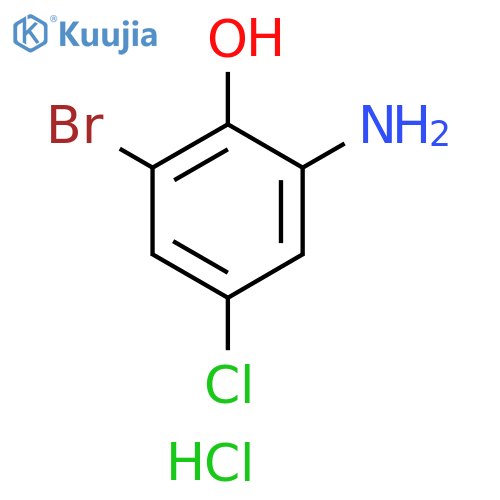 2-amino-6-bromo-4-chlorophenol hydrochloride structure